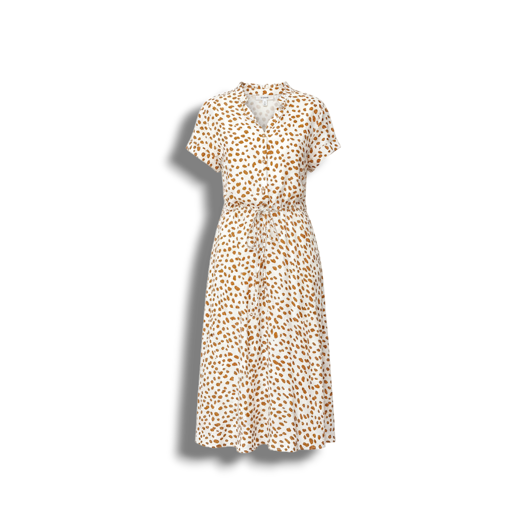 Milana - Stylish Midi Summer Dress with Breathable Print