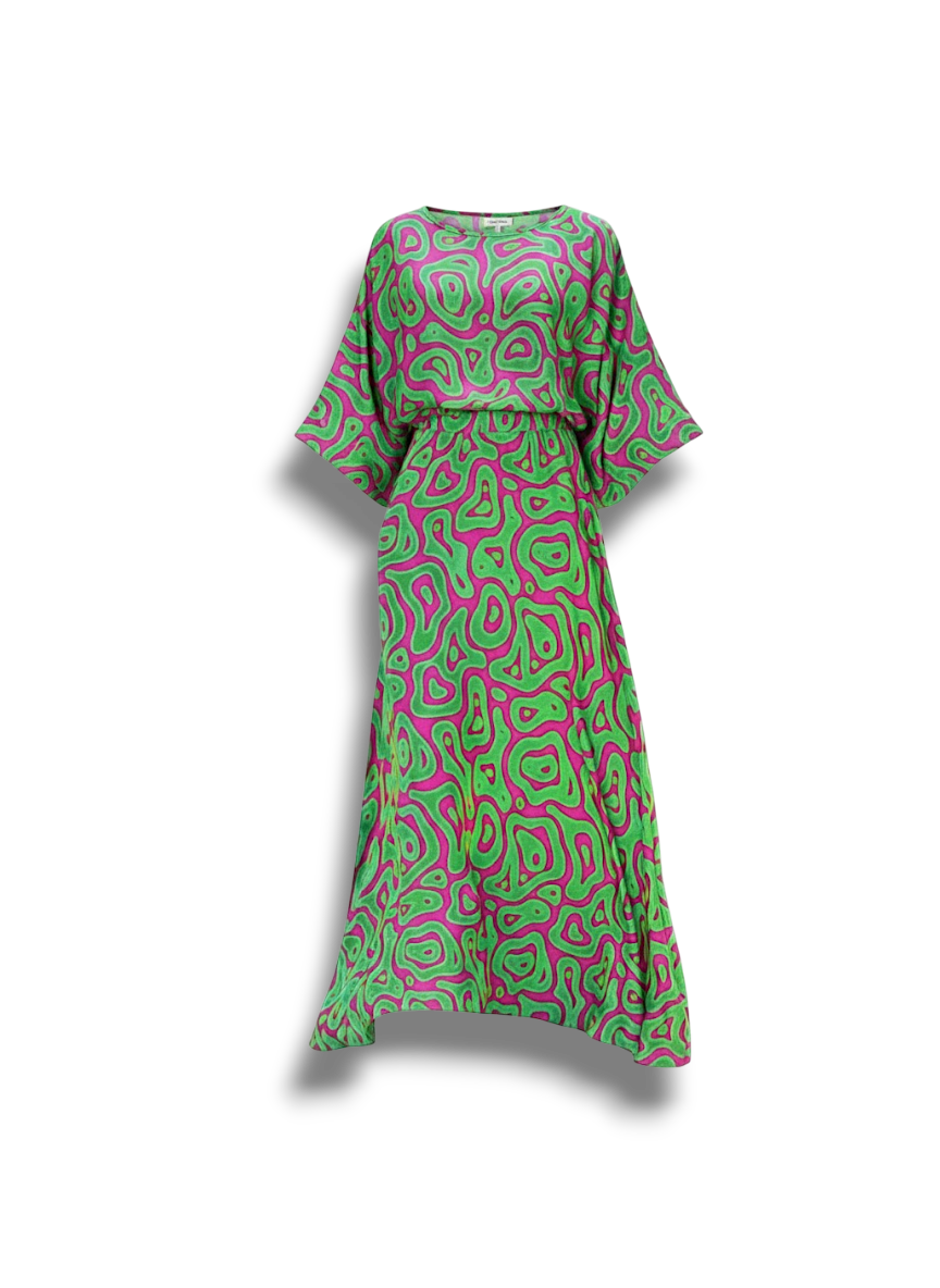 Charlee - Elegant Women's Dress with Vibrant Patterns and Sophisticated Design