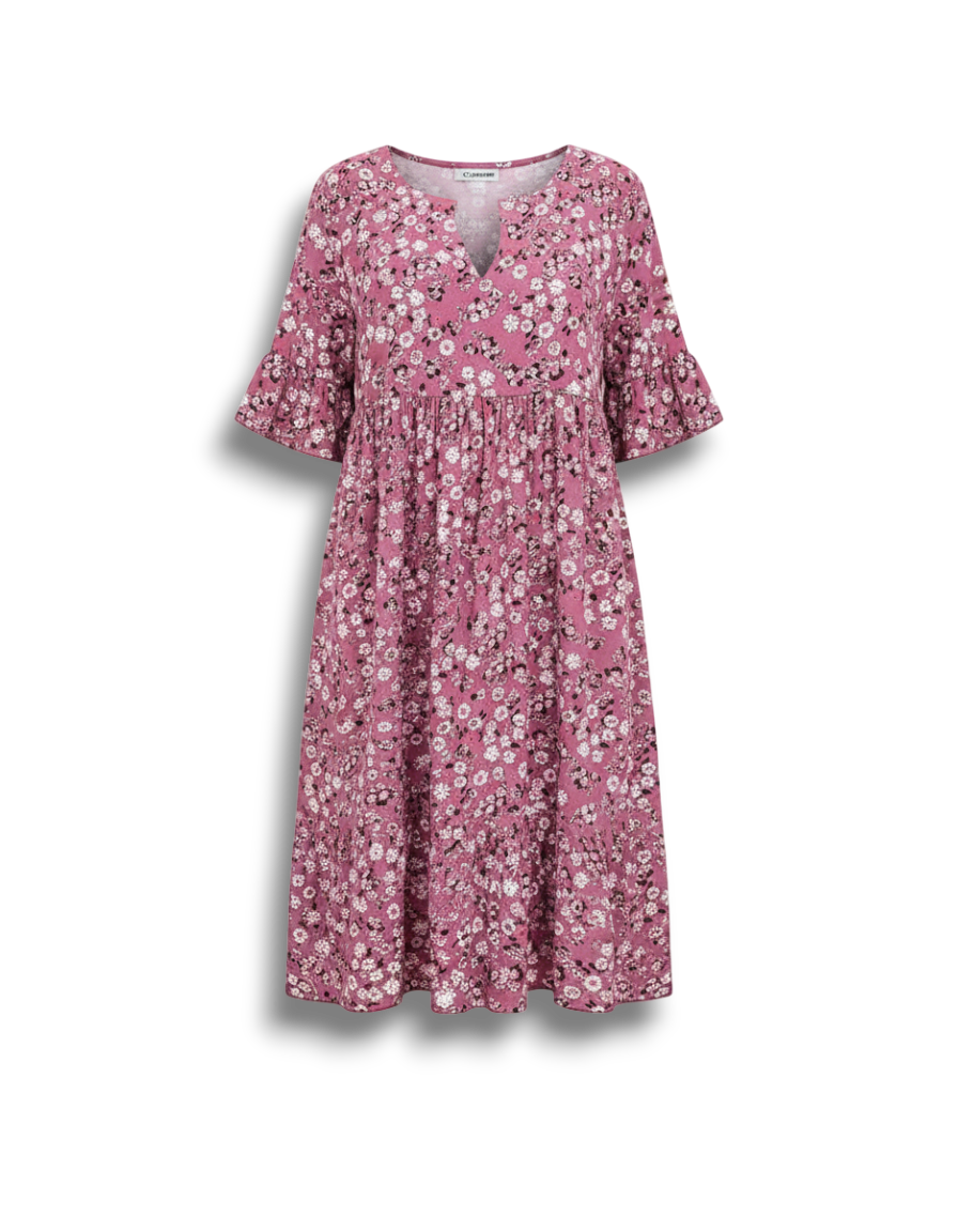Suzanne - Charming Floral Dress with Flowing Silhouette