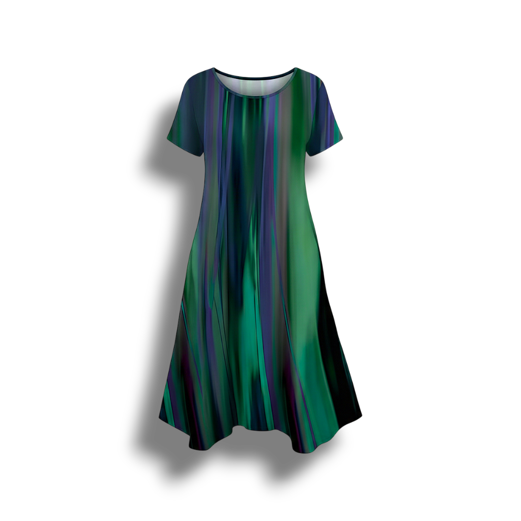 Averie - casual boho gradient dress with side slit for women