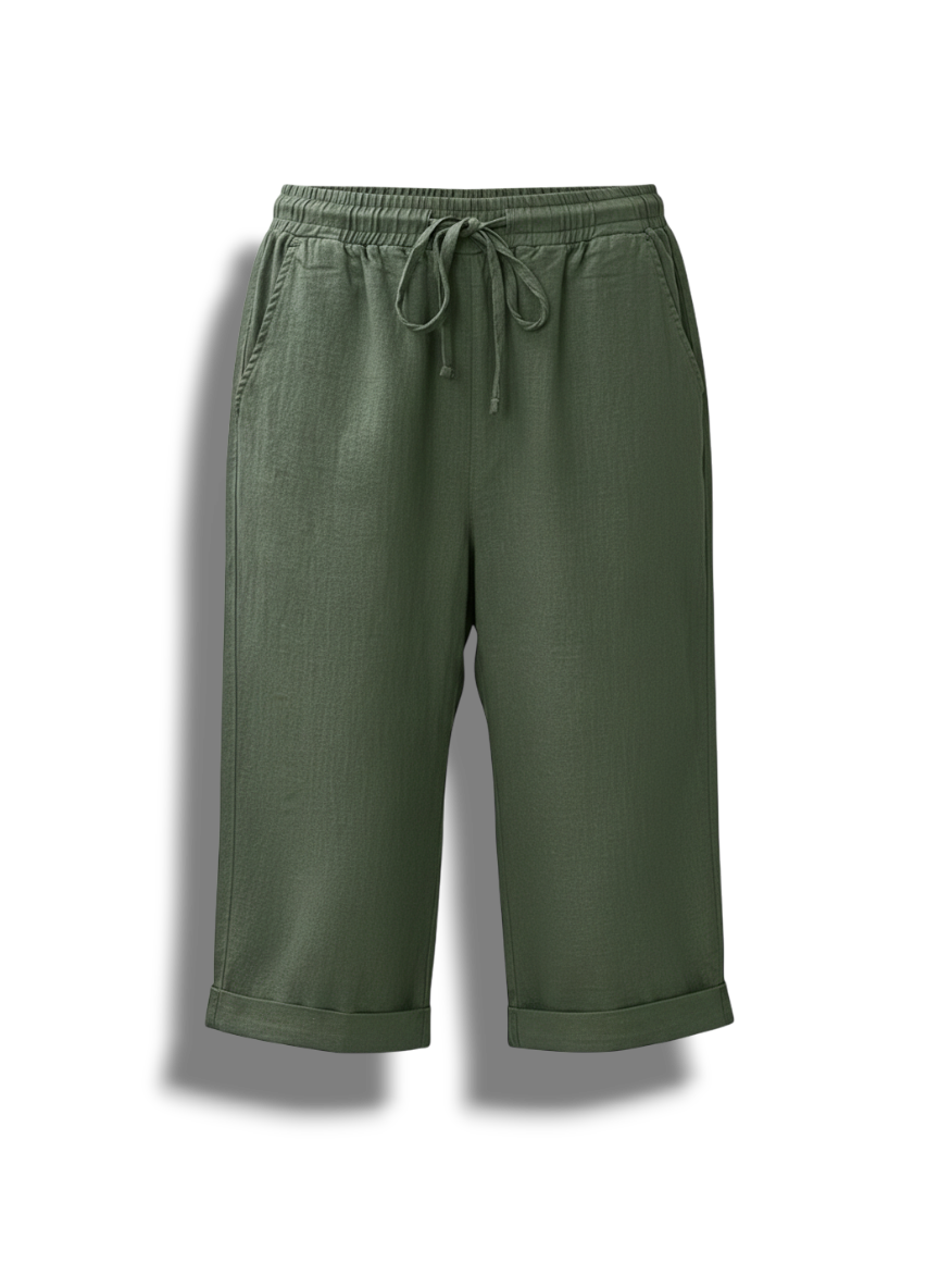 Kalani - Womens Cotton Linen Shorts Breathable Comfort