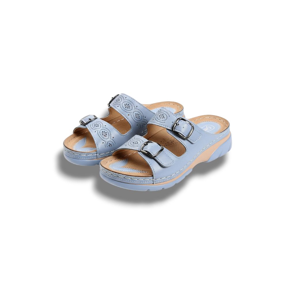 Scout - Breathable Adjustable Women's Leather Sandals with Arch Support