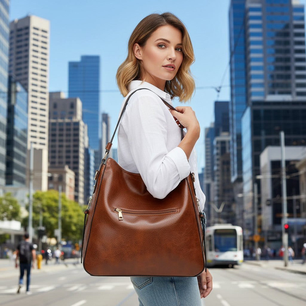 Fauna - Stylish Leather Bag for Everyday Use with Ample Space