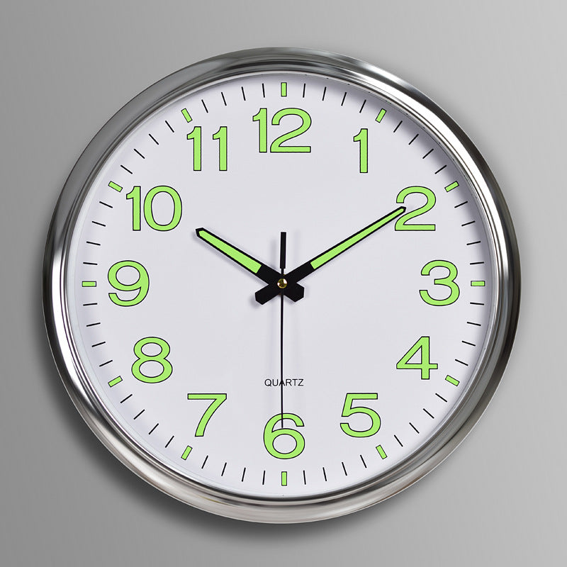 Coboria - Silent Wall Clock Kansas City With Night Light 30 cm