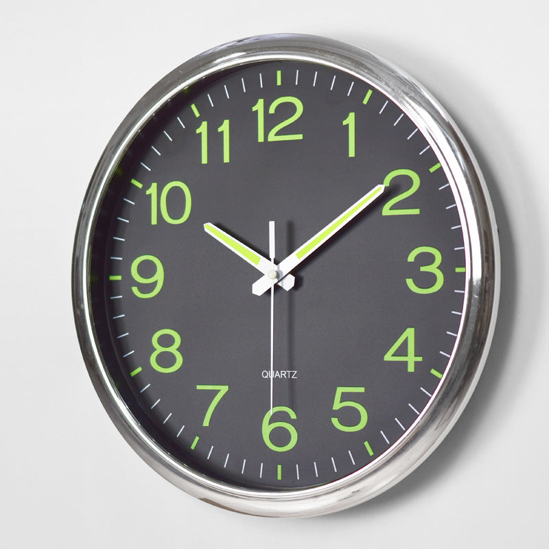 Coboria - Silent Wall Clock Kansas City With Night Light 30 cm