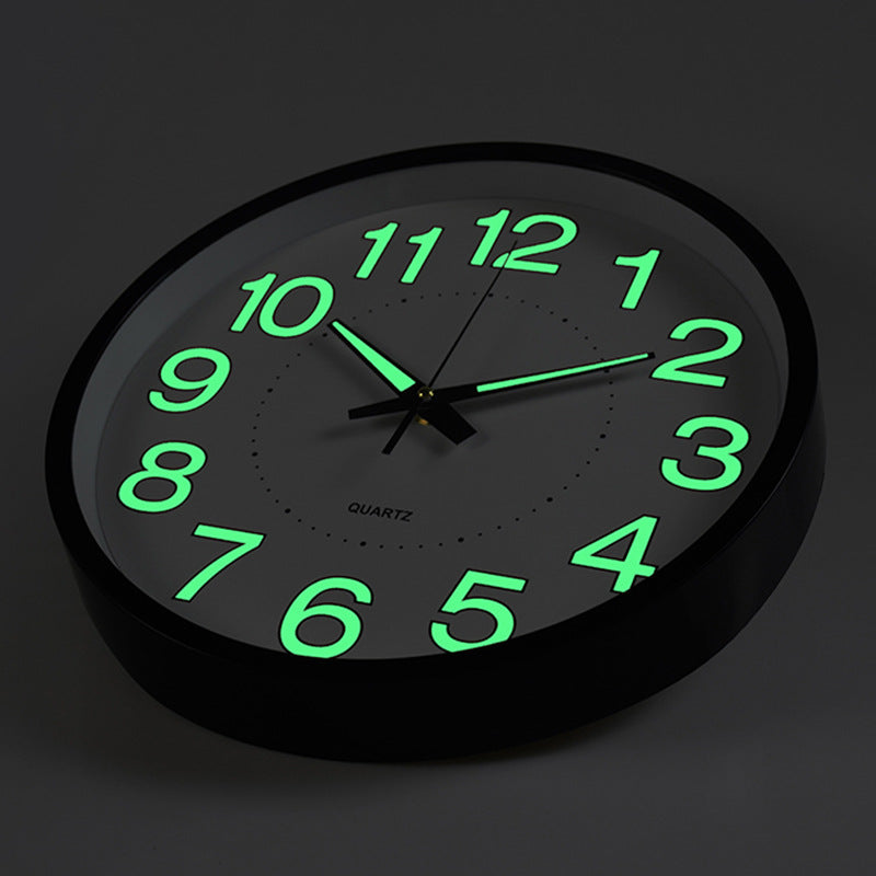 Coboria - Silent Wall Clock Kansas City With Night Light 30 cm
