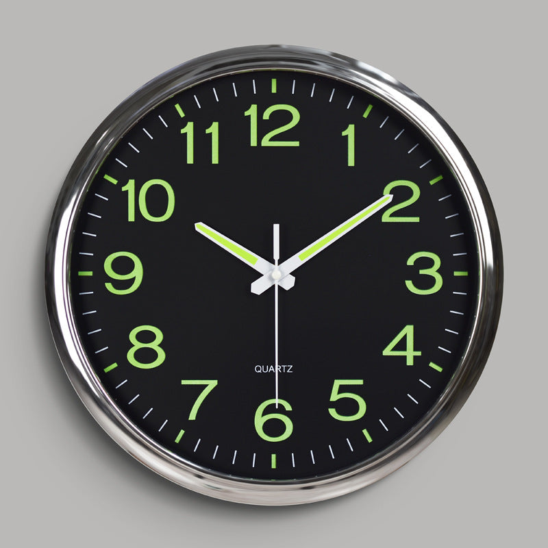 Coboria - Silent Wall Clock Kansas City With Night Light 30 cm