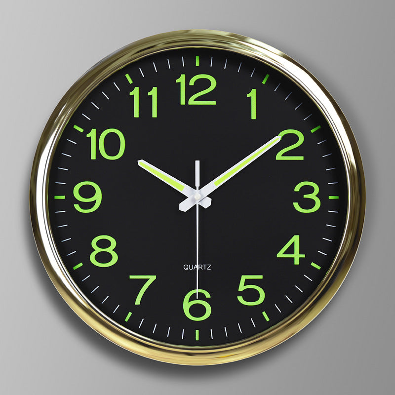 Coboria - Silent Wall Clock Kansas City With Night Light 30 cm
