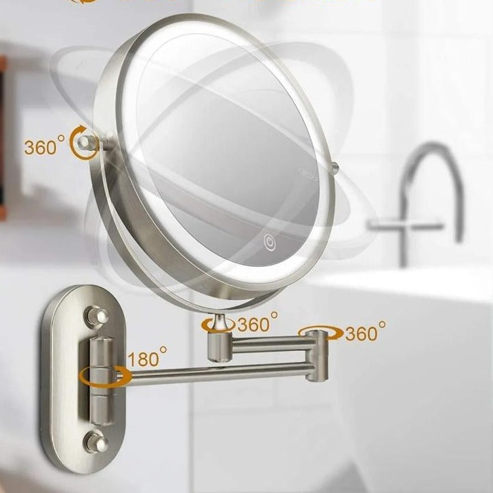Lamporia - LED Magnifying Mirror With Rechargeable Battery
