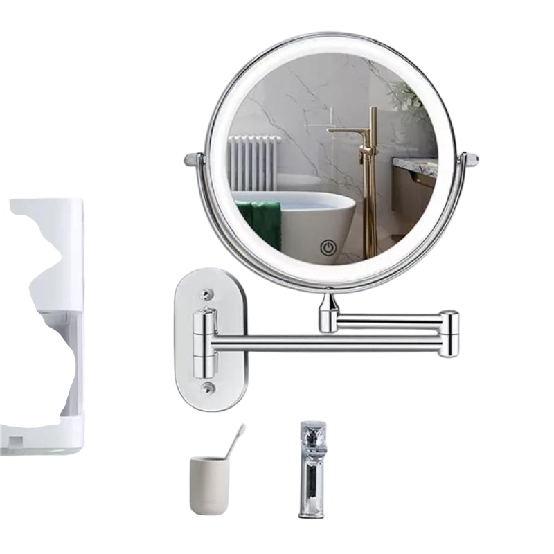 Lamporia - LED Magnifying Mirror With Rechargeable Battery