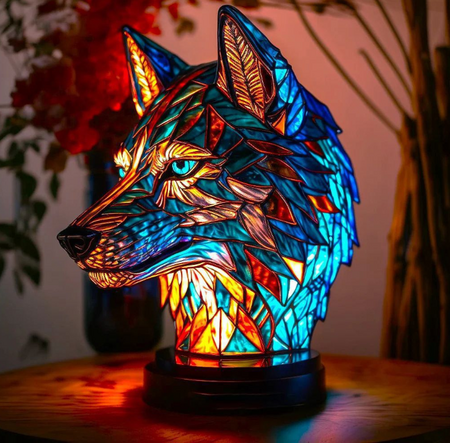 Comfortra - dimmable LED designer lamp with artistic finish