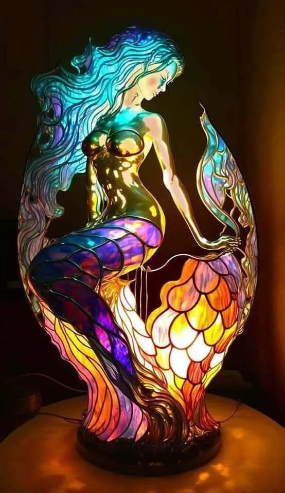 Comfortra - dimmable LED designer lamp with artistic finish