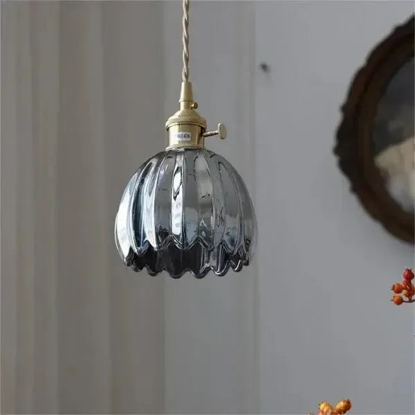 Lavora - Elegant Glass Flower Pendant Light E27 Fixture Piero Home