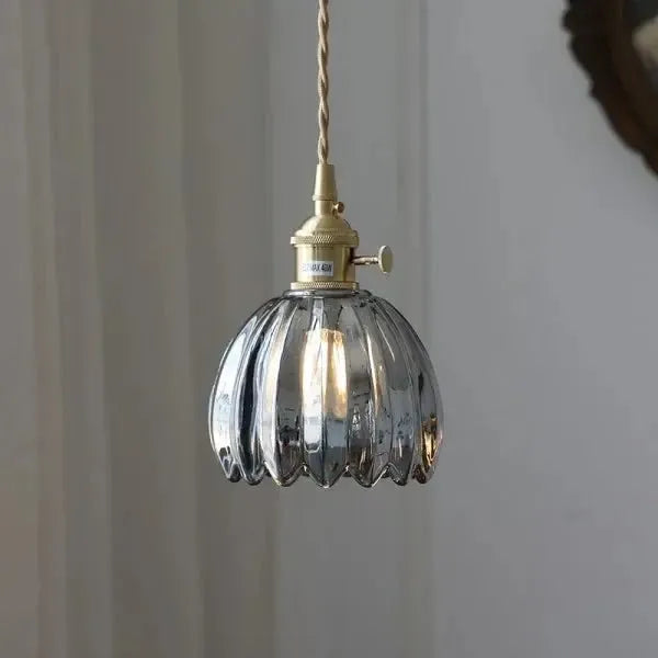 Lavora - Elegant Glass Flower Pendant Light E27 Fixture Piero Home