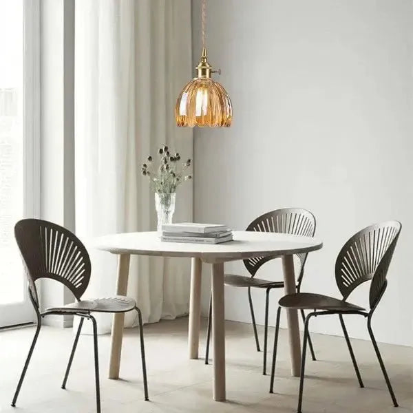 Lavora - Elegant Glass Flower Pendant Light E27 Fixture Piero Home
