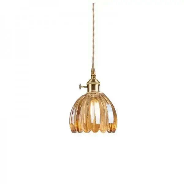 Lavora - Elegant Glass Flower Pendant Light E27 Fixture Piero Home