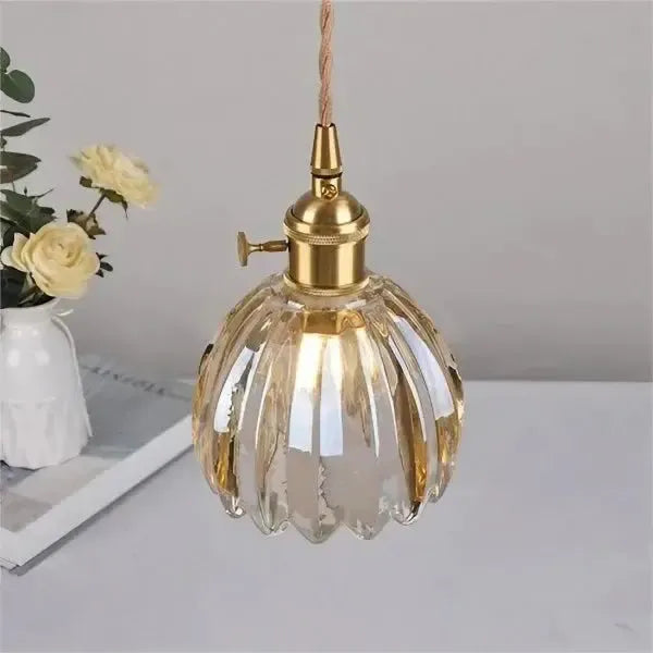 Lavora - Elegant Glass Flower Pendant Light E27 Fixture Piero Home