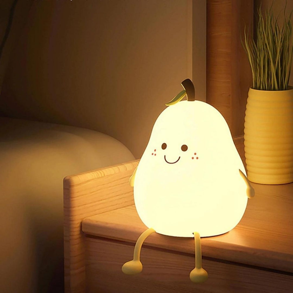 Craftora - Smiling Pear Night Light For Kids USB