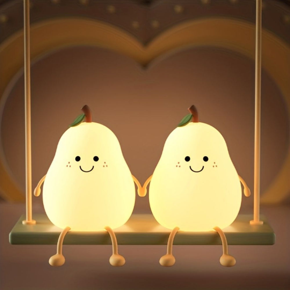Craftora - Smiling Pear Night Light For Kids USB