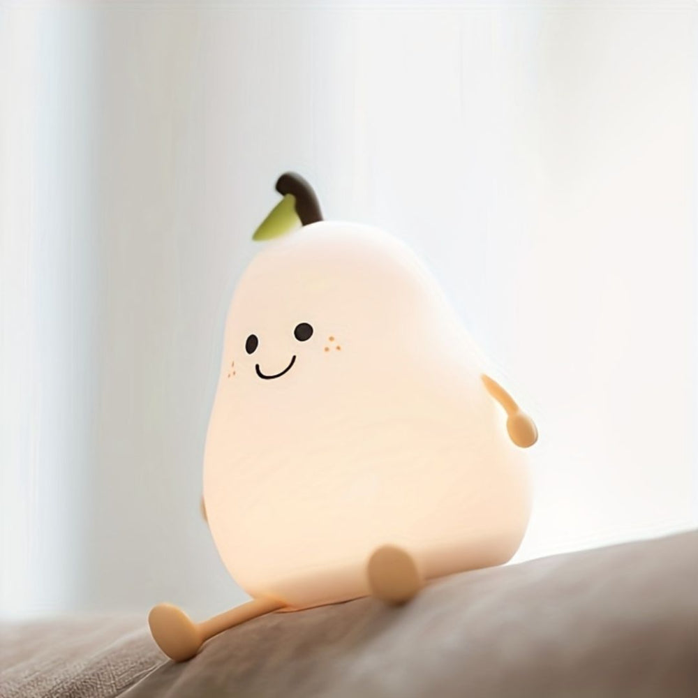 Craftora - Smiling Pear Night Light For Kids USB