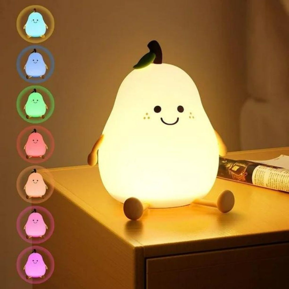 Craftora - Smiling Pear Night Light For Kids USB