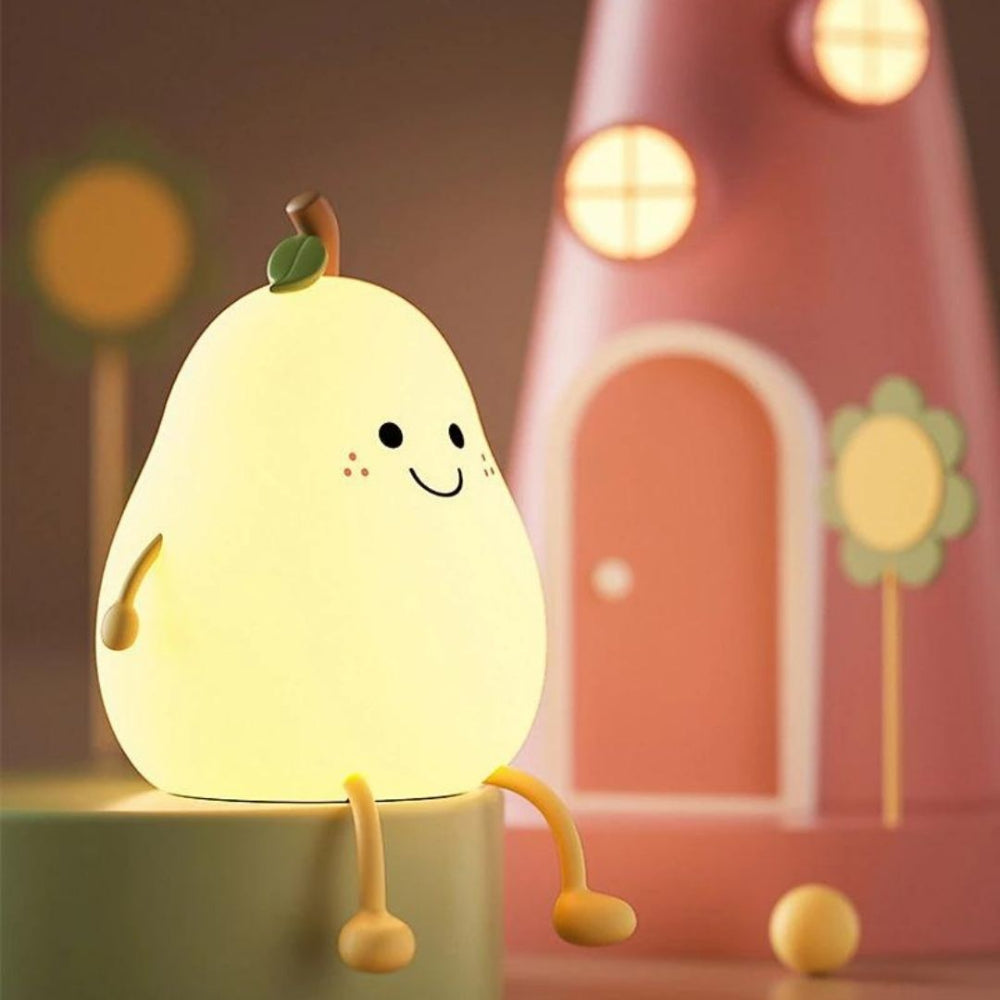 Craftora - Smiling Pear Night Light For Kids USB