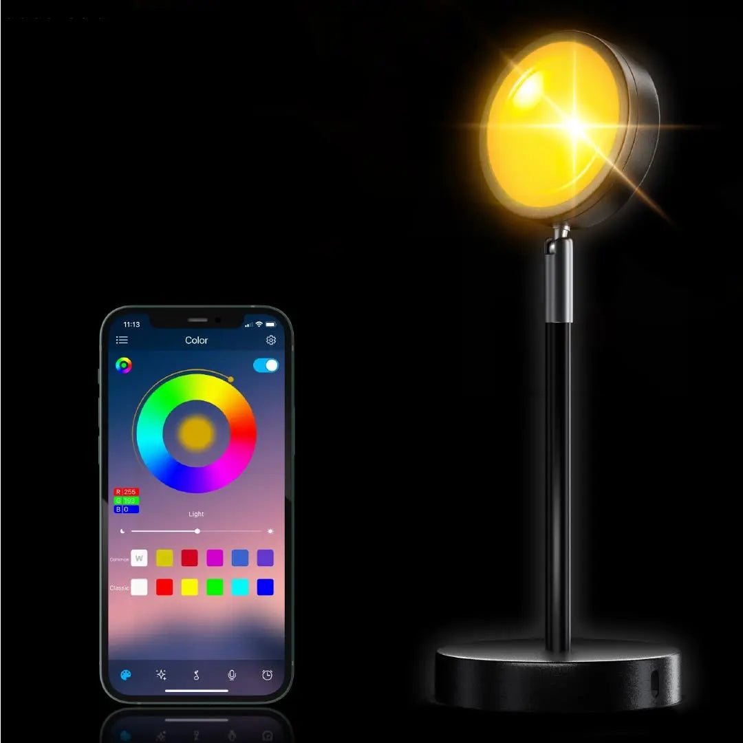 Clarvia - LED sunset projection lamp with remote control