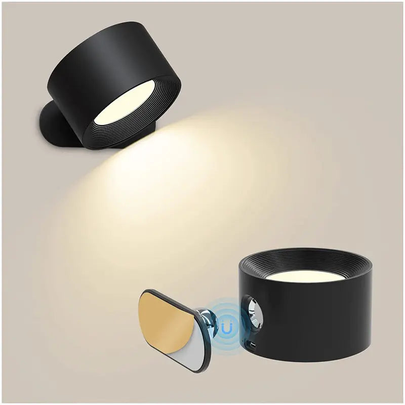 Beddora - 360 Degree Wireless Rechargeable Wall Lamp USB No Wiring