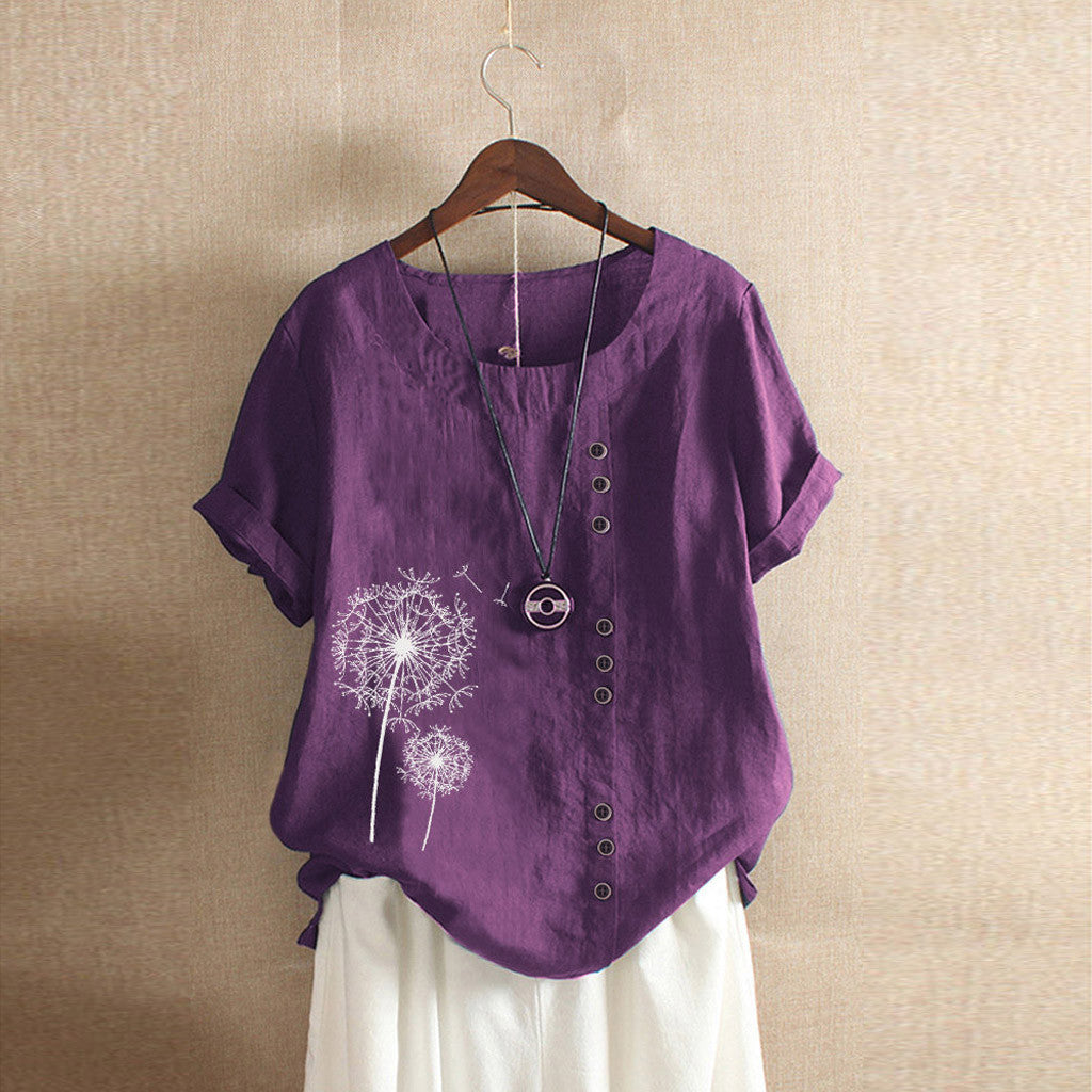 Kitana - Effortless Women's Casual Blouse with Soft Fabric and Loose Fit