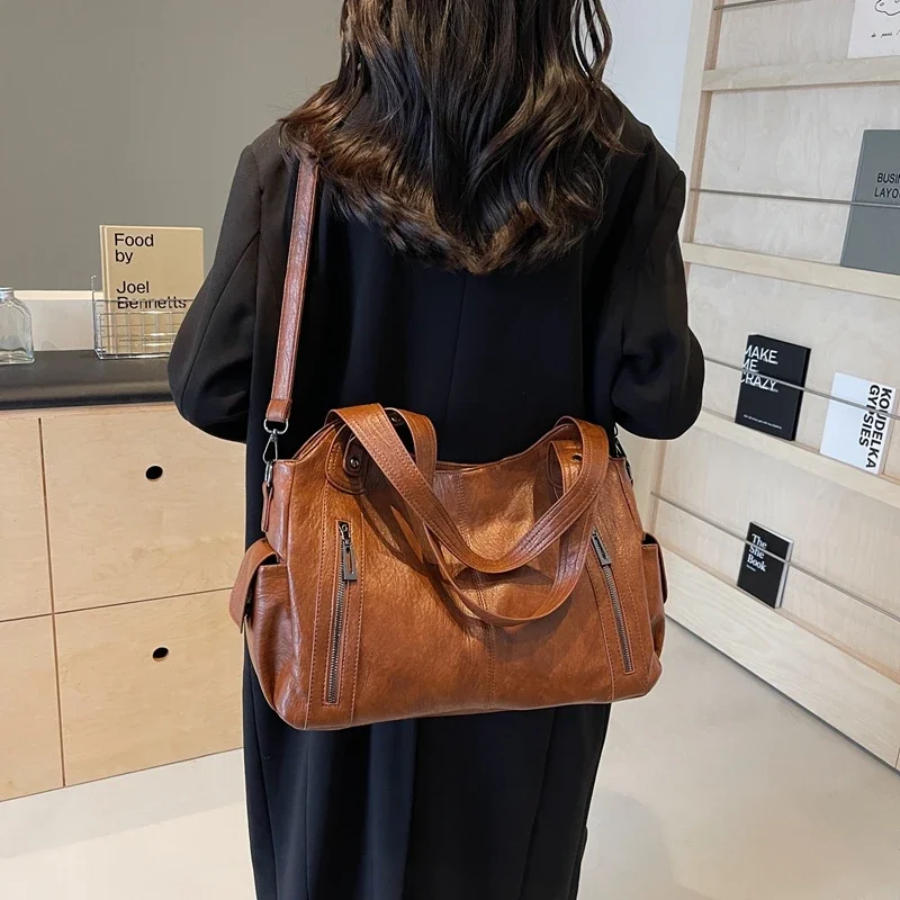 Marie - Elegant Leather Shoulder Bag for Stylish Women