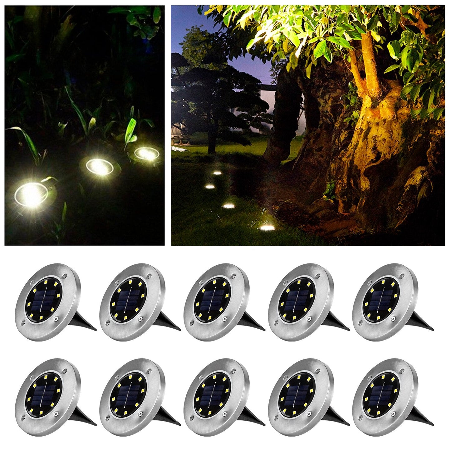 Bathora - Wireless LED Solar Garden Lights Deluxe For Ambience