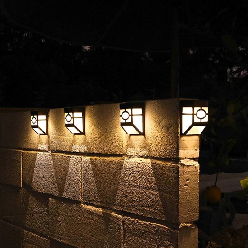 Homora - HikariGlow Japanese Solar Wall Light for Elegant Outdoor Bliss