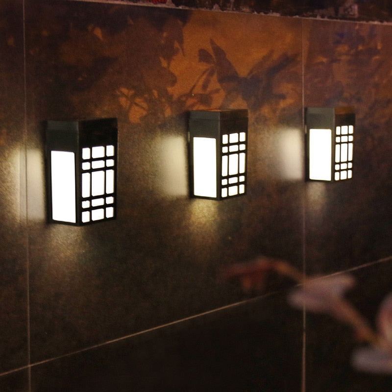 Homora - HikariGlow Japanese Solar Wall Light for Elegant Outdoor Bliss
