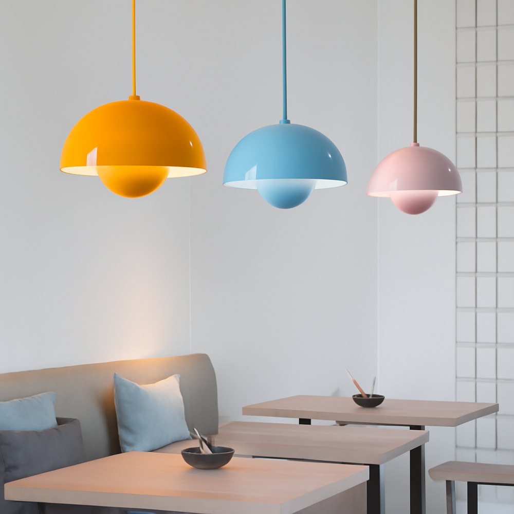 Coverra - Colorful Half Moon Chandelier For Living Room Lighting