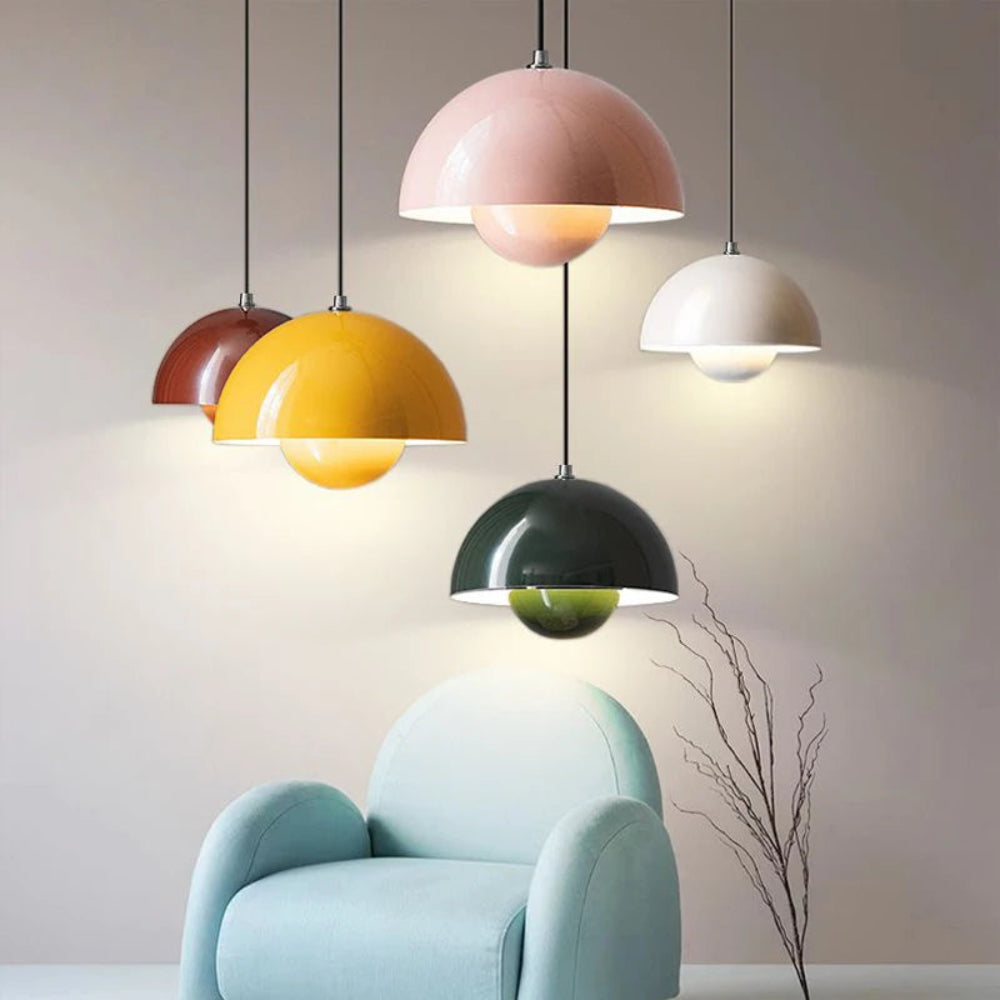 Coverra - Colorful Half Moon Chandelier For Living Room Lighting