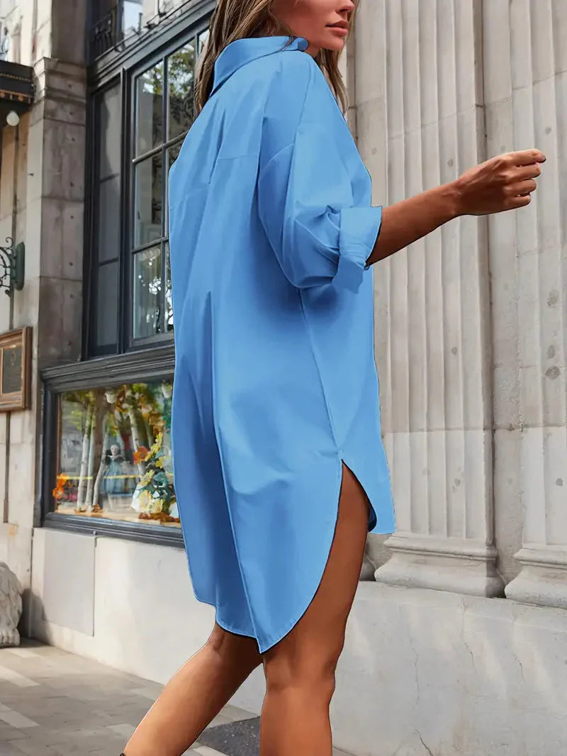 Esmeralda - Timeless Women's Shirt Dress for Comfort and Style