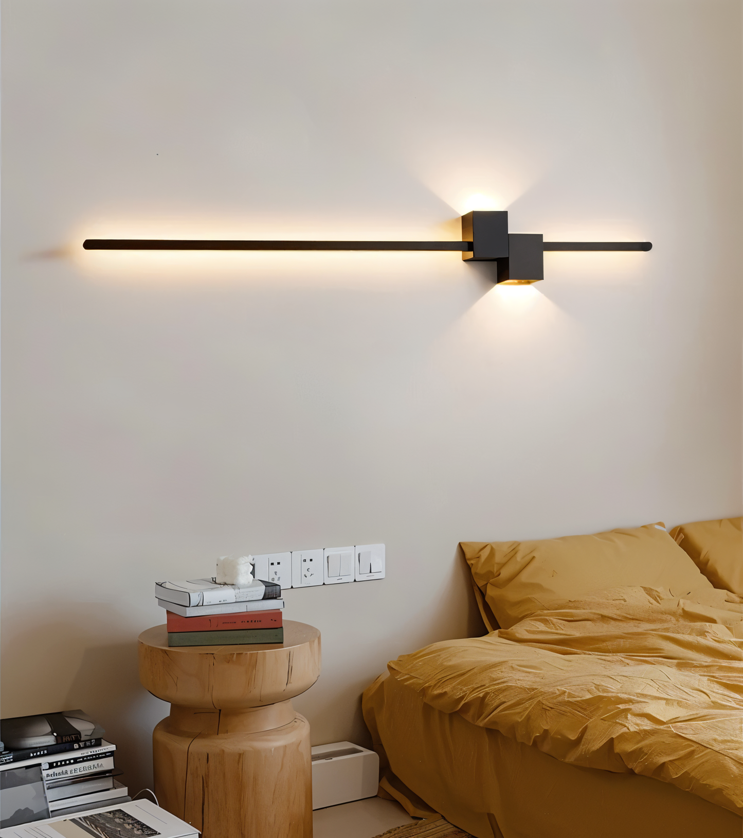 Arvion - The Line Minimalist Black Long LED Wall Light Fixture