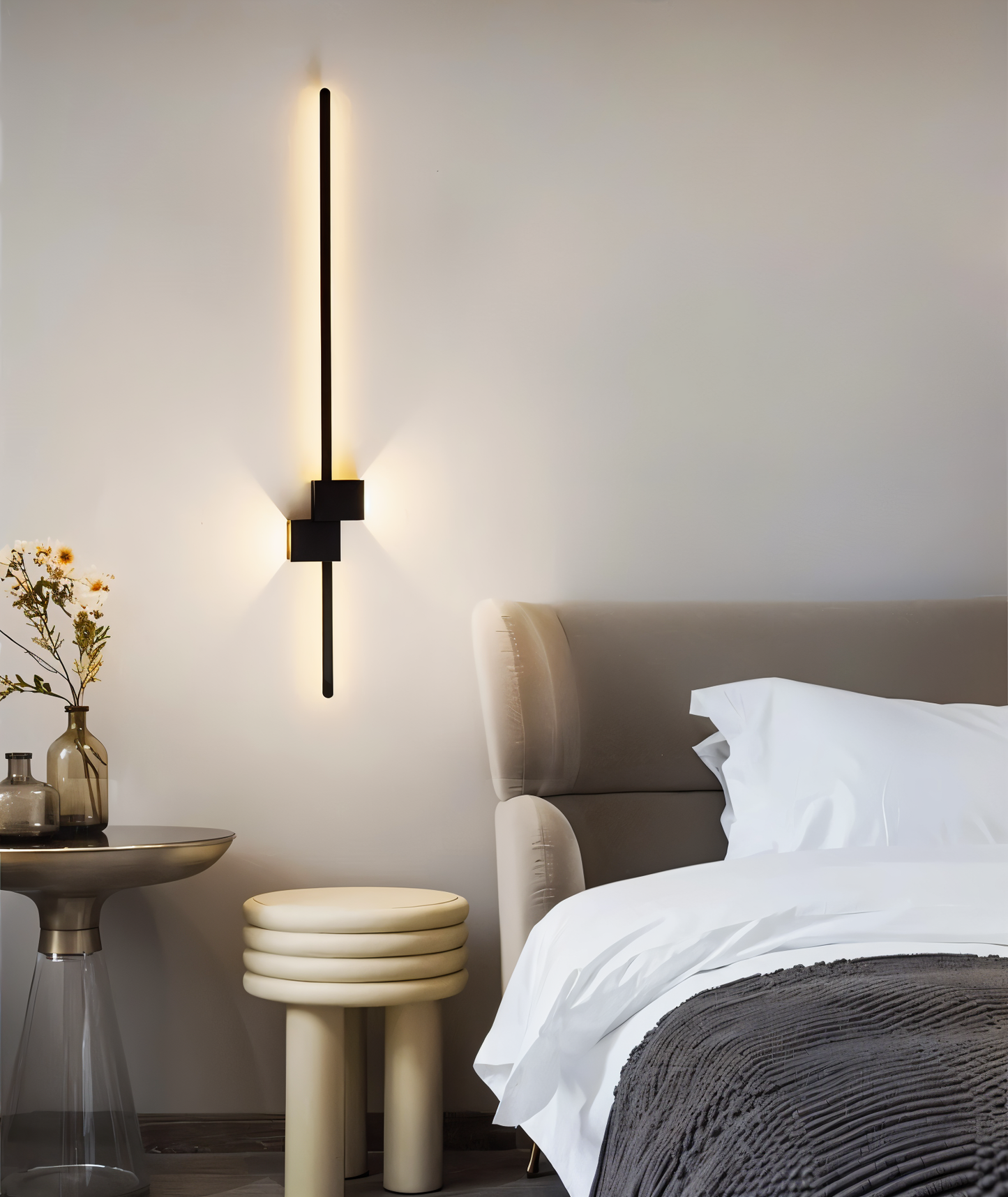 Arvion - The Line Minimalist Black Long LED Wall Light Fixture