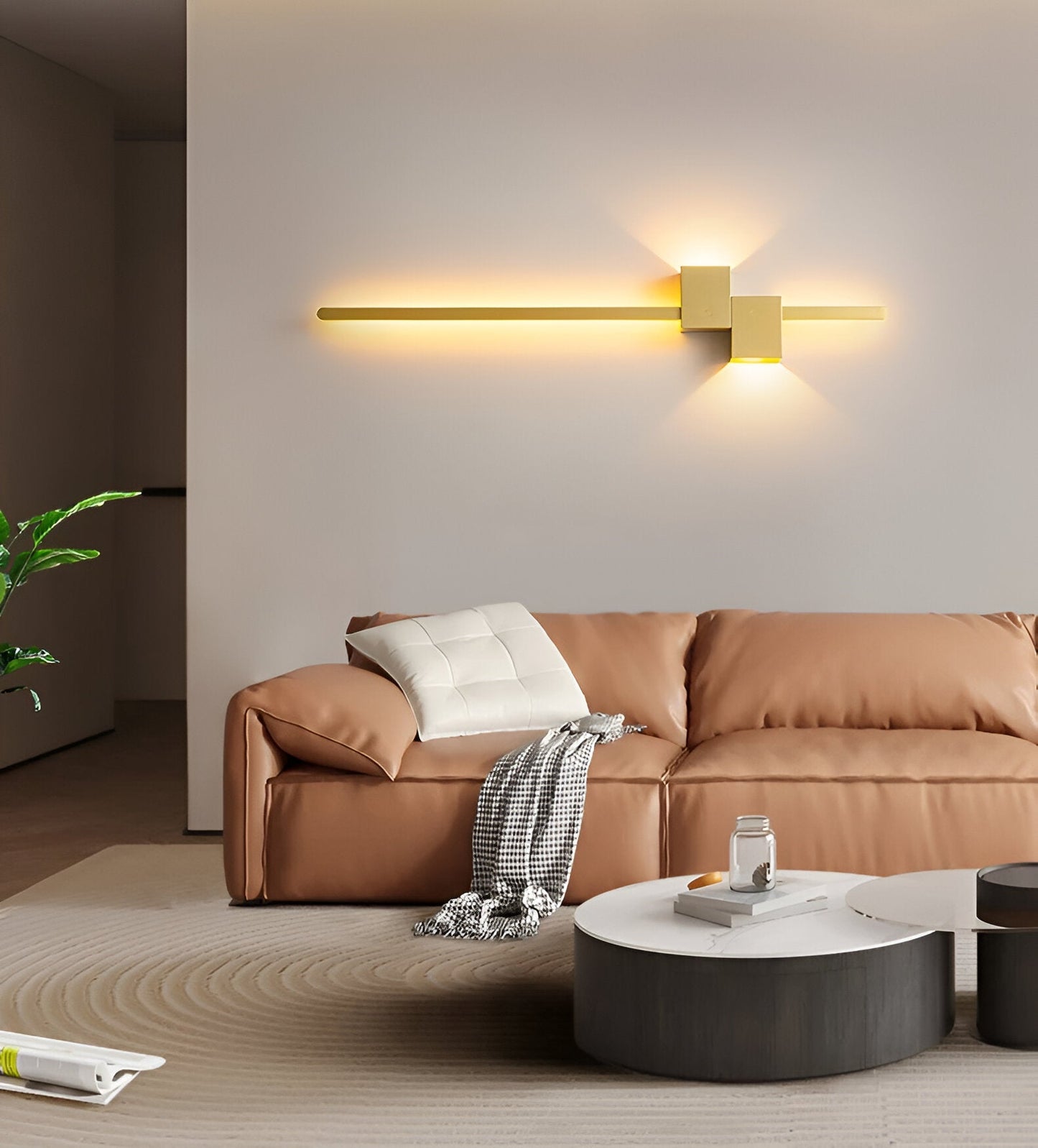 Arvion - The Line Minimalist Black Long LED Wall Light Fixture