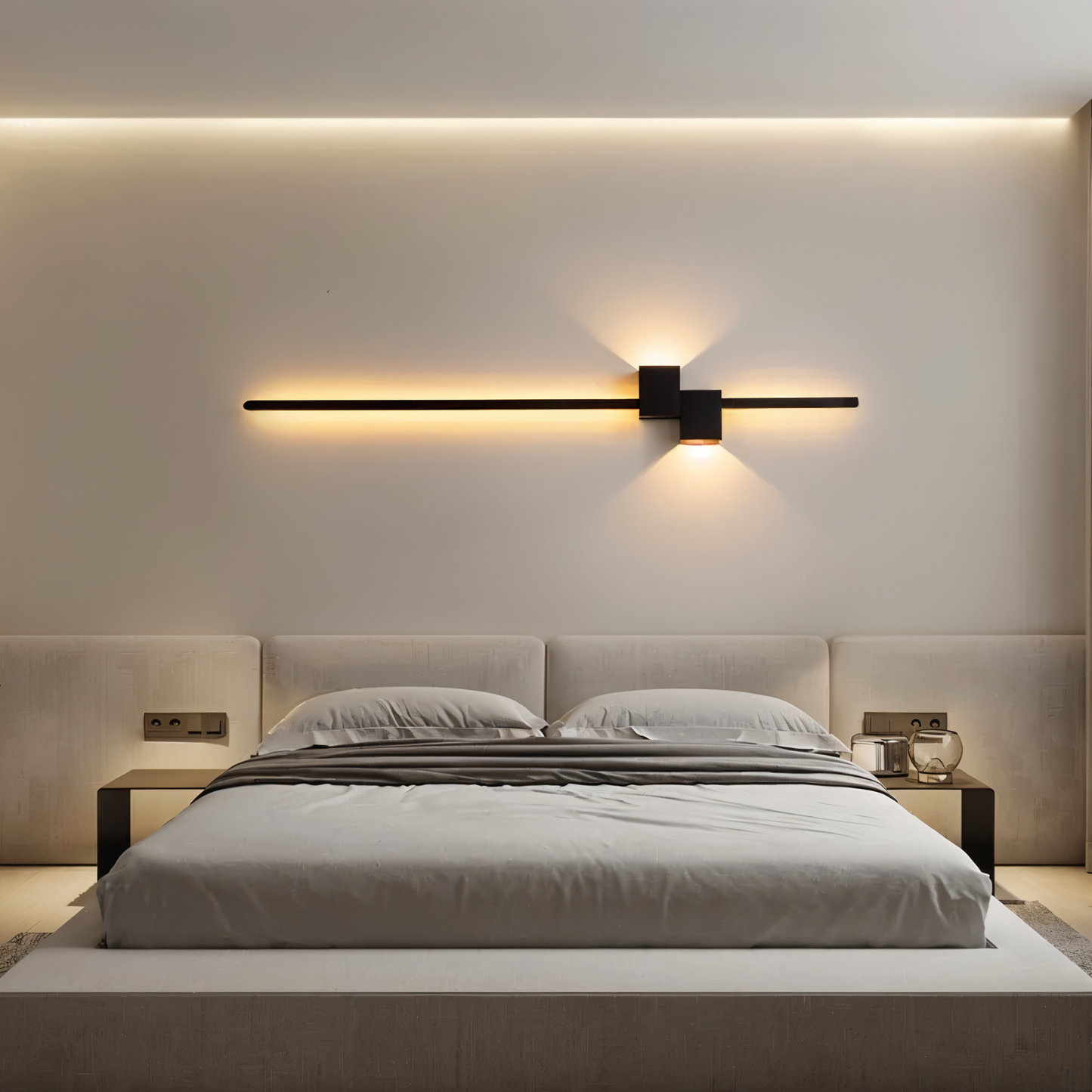 Arvion - The Line Minimalist Black Long LED Wall Light Fixture