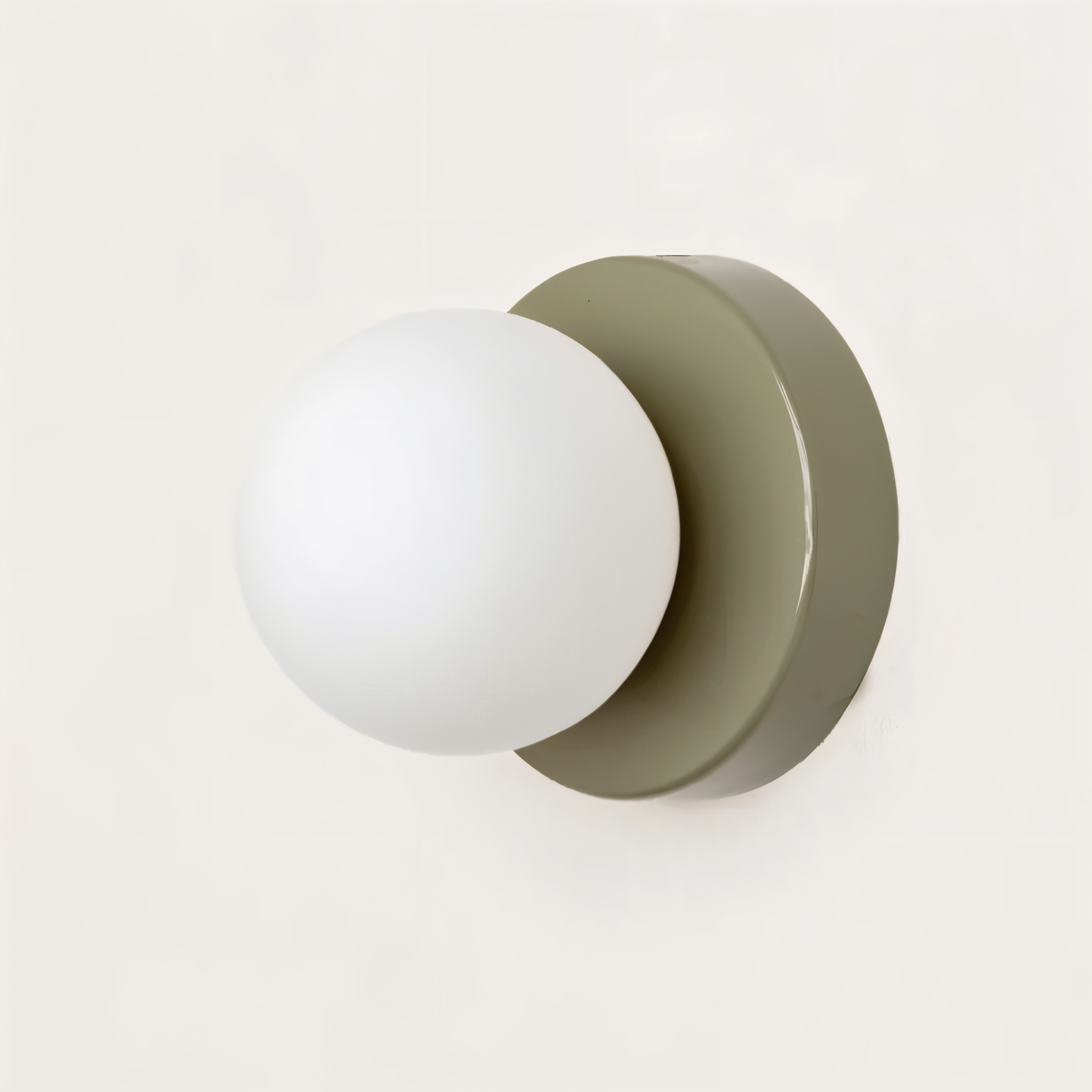 Soluxe - PearlPop White Glass Orb Wall Mounted Light LED Indoor