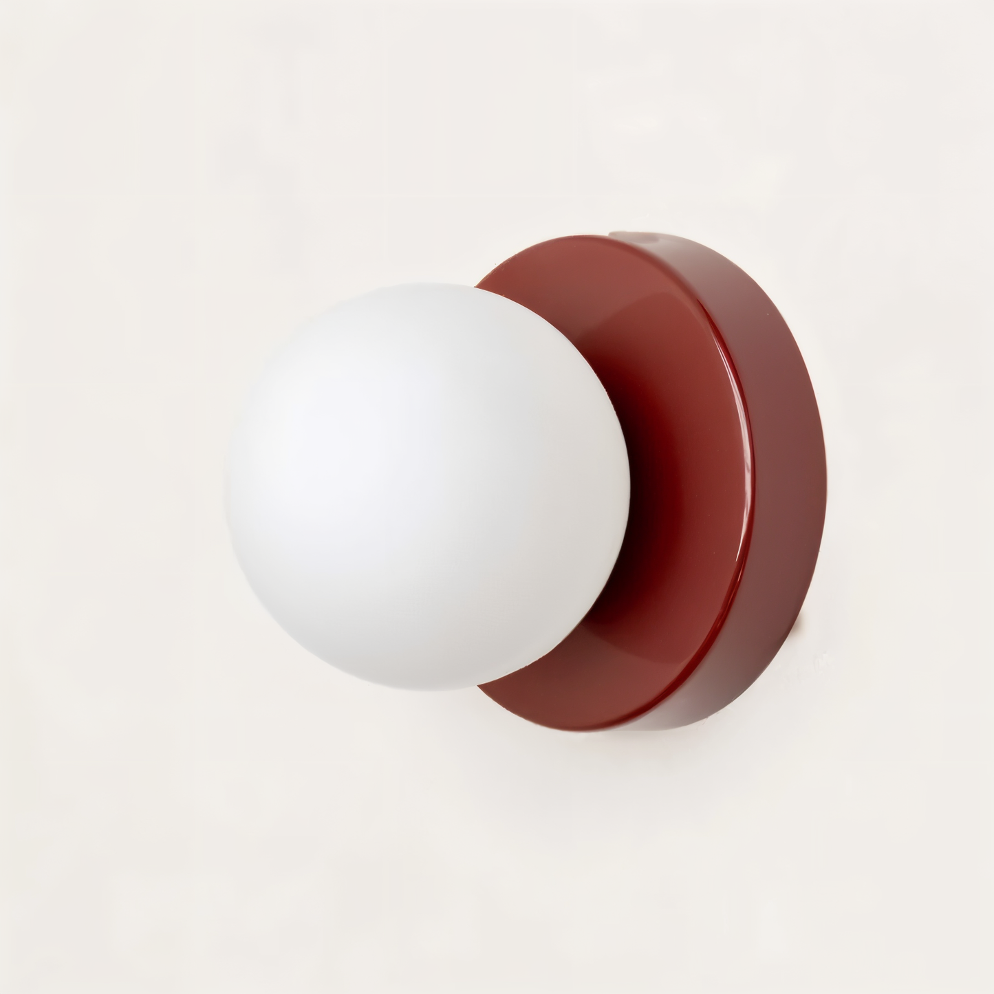 Soluxe - PearlPop White Glass Orb Wall Mounted Light LED Indoor