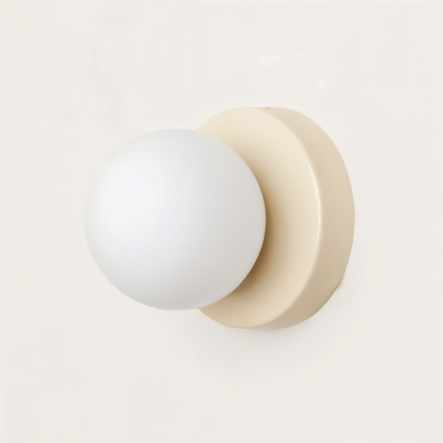 Soluxe - PearlPop White Glass Orb Wall Mounted Light LED Indoor