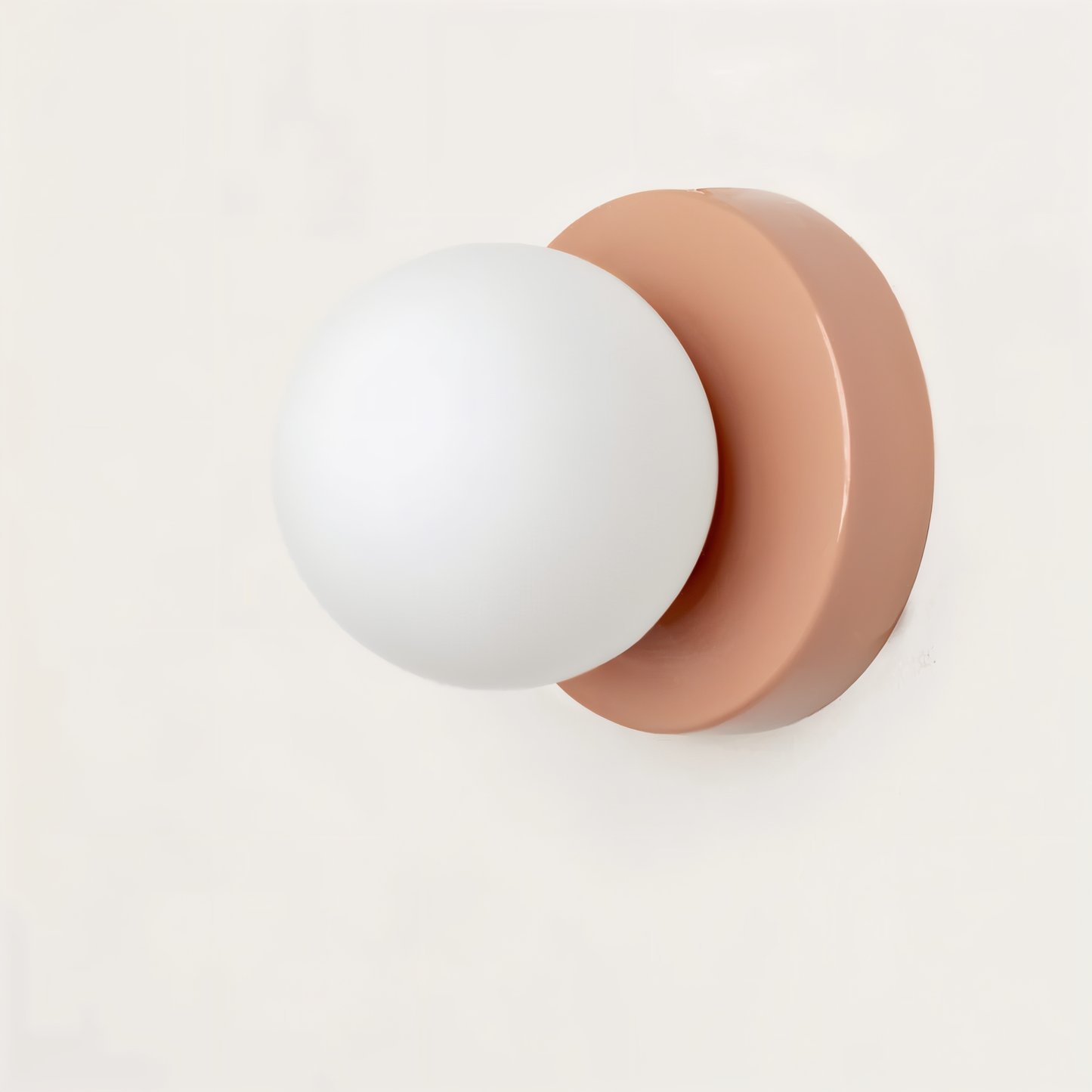 Soluxe - PearlPop White Glass Orb Wall Mounted Light LED Indoor