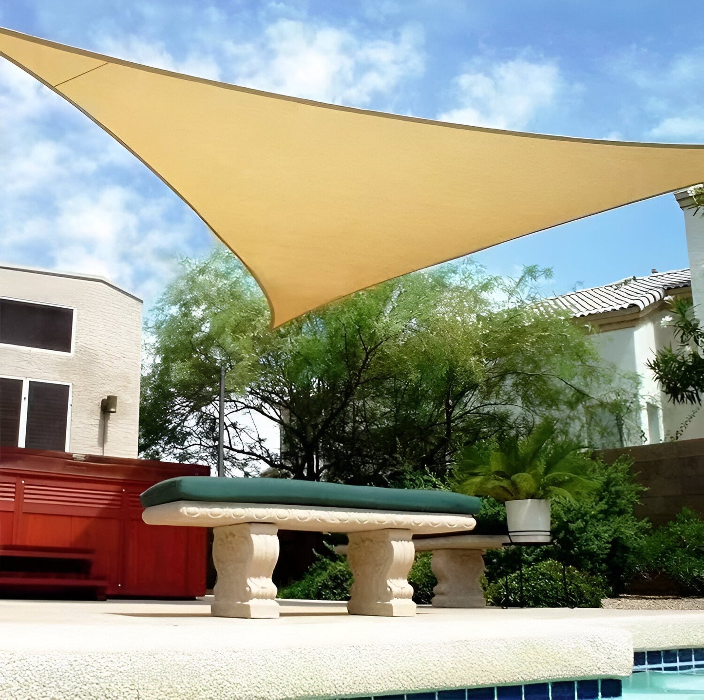 Colura – Waterproof Triangular Sun Shade with UV Protection