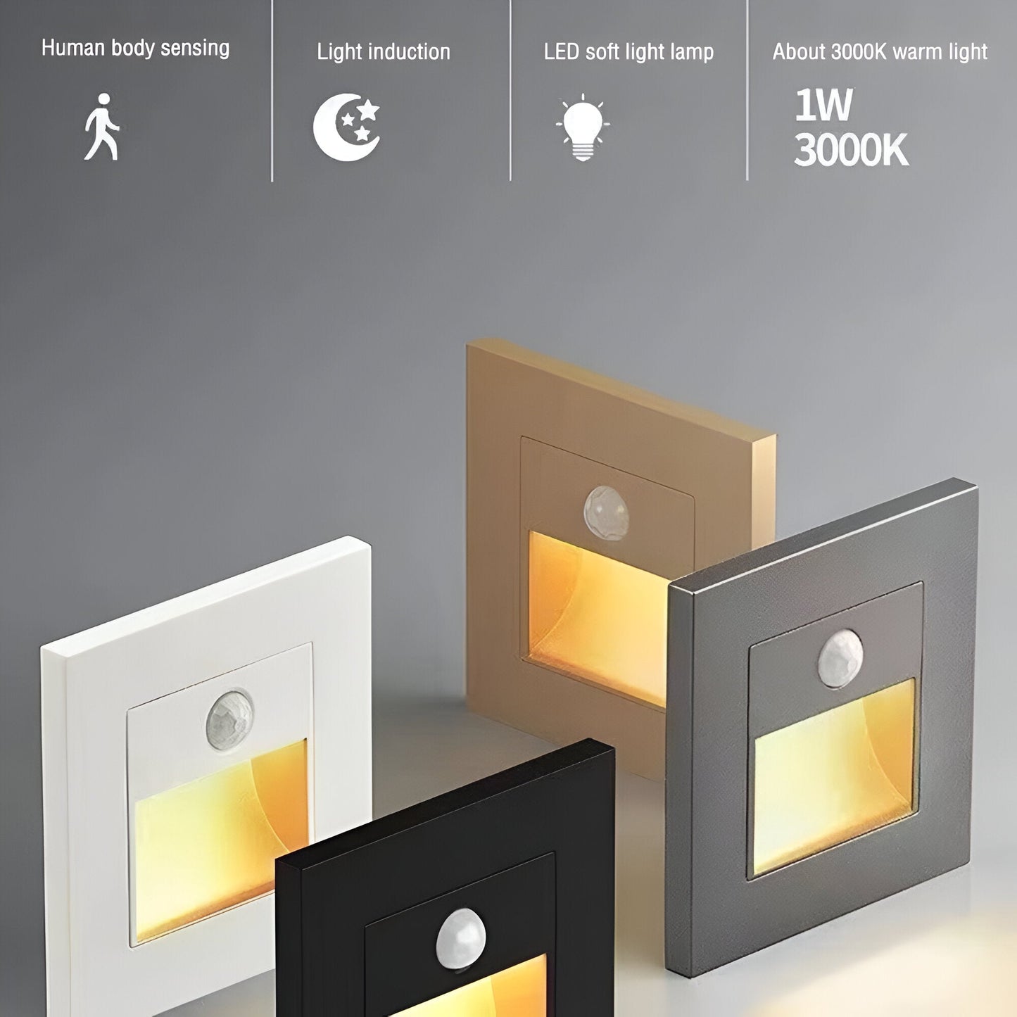 Enyra - LumiStep Motion Sensor Flush Mount Wall Light For Stairs