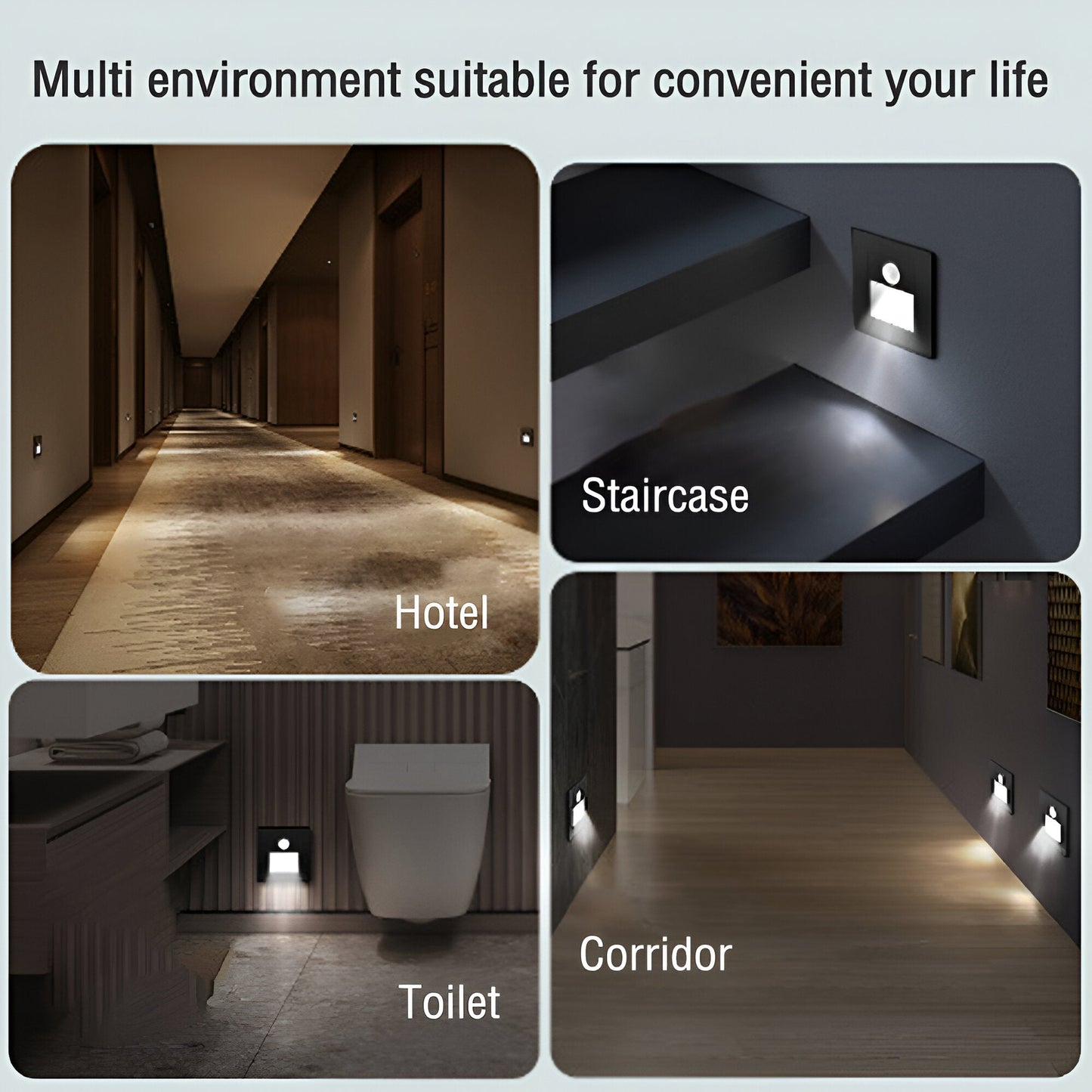 Enyra - LumiStep Motion Sensor Flush Mount Wall Light For Stairs