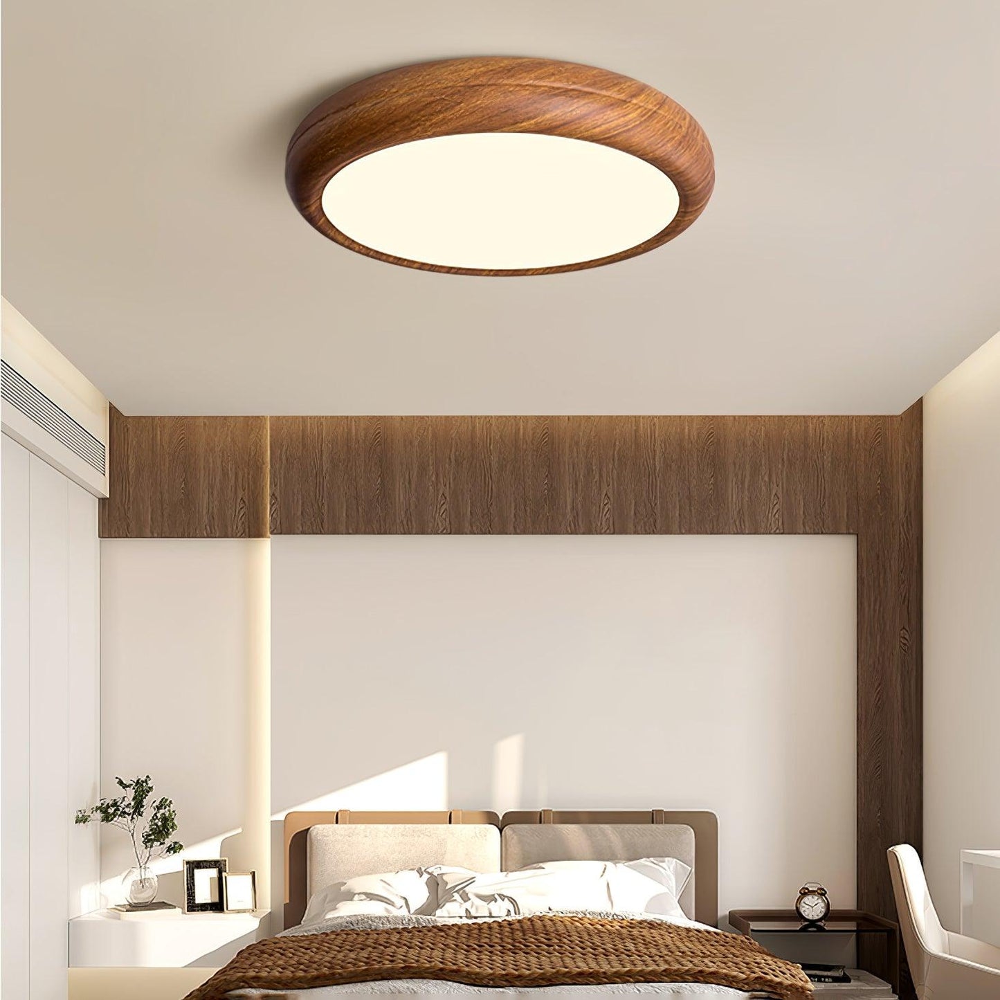 Florven - Giulio Scandinavian Wooden Ceiling Light With LED Lamp