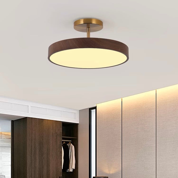 Suspora - Wood LED Ceiling Light Semi Flush Mount Fixture