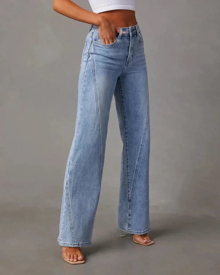 Charity - High Waist Wide Leg Jeans with Modern Design and Comfortable Fit
